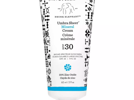 Drunk Elephant UmbraSheer 100% Mineral Cream SPF 30 Face Sunscreen - 2oz For Cheap