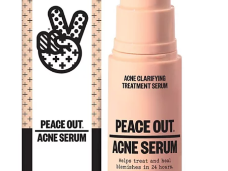 Peace Out Salicylic Acid & Vitamin C Acne Treatment Serum - 1oz Hot on Sale