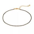 1928 Gold Tone & Black Tone Chain Anklet Cheap