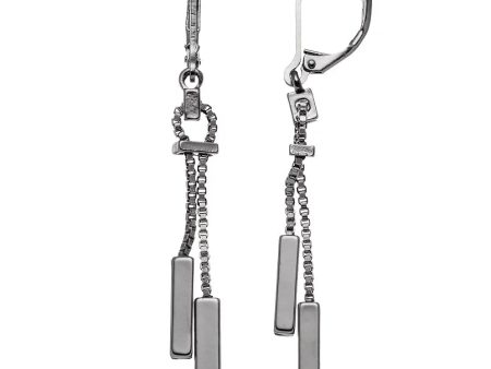 Simply Vera Vera Wang Bar Box Chain Drop Earrings Supply