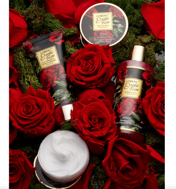 LOVERY Exotic Rose Spa Gift Basket, Self Care Gift - 13 Pieces Hot on Sale