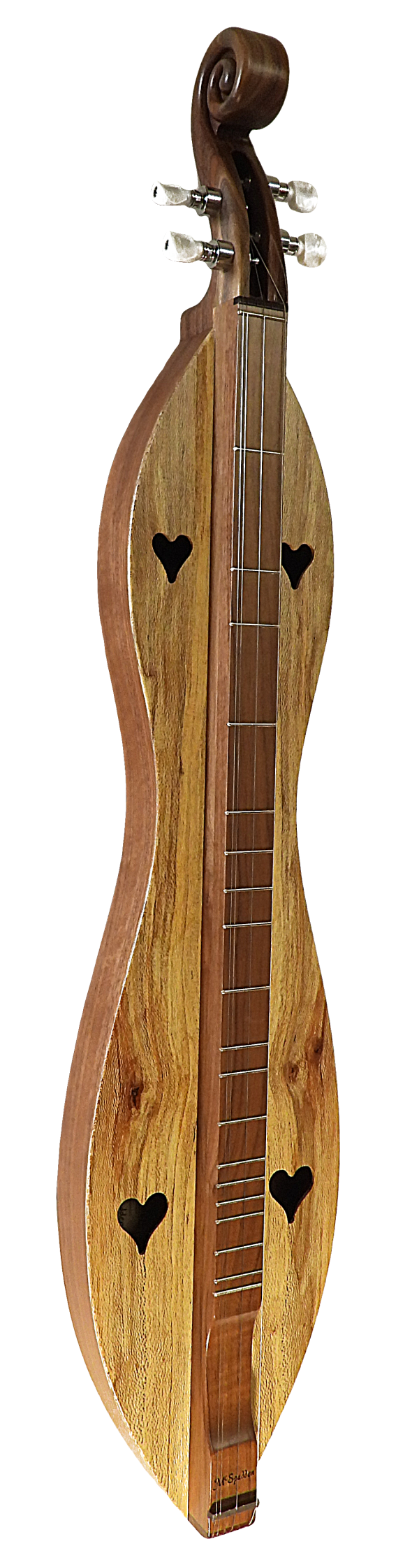 4 String, Scroll head, Hourglass with Walnut back and sides, Spalted or Quartersawn Sycamore top (4SHWSY) For Cheap