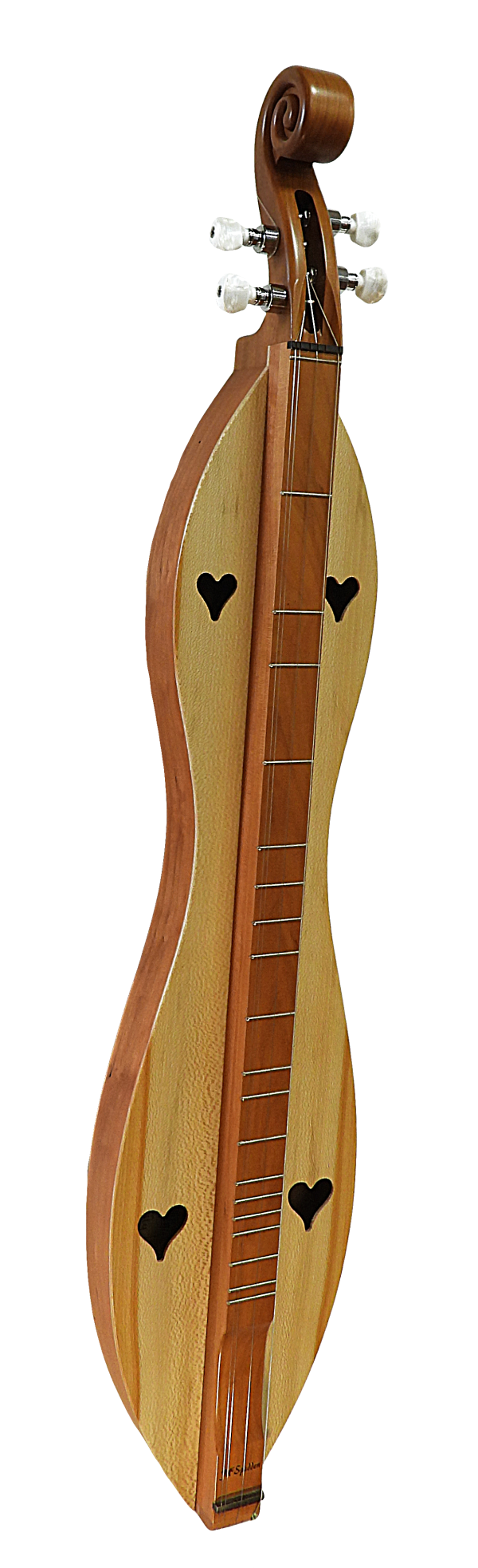 4 String, Scroll head, Hourglass with Cherry back and sides, Quarter Sawn or Spalted Sycamore top (4SHCSY) Hot on Sale