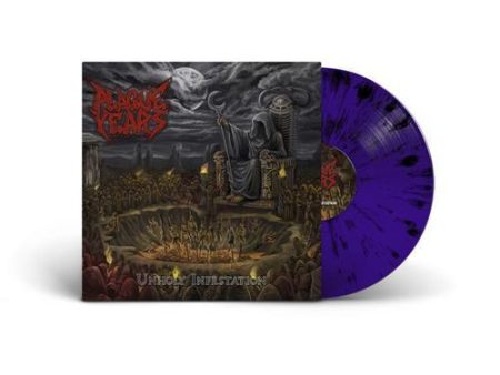 Plague Years -  Unholy Infestation  Purple W  Black Splatter LP Vinyl Fashion