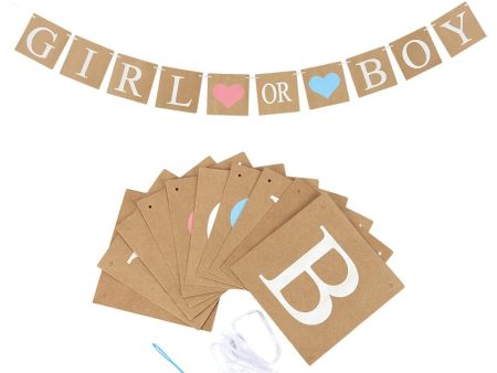 Girl Or Boy Letter Banner - (RA1) Online Sale