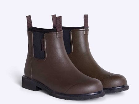 Bobbi Wellington Boot    Chocolate & Black For Discount