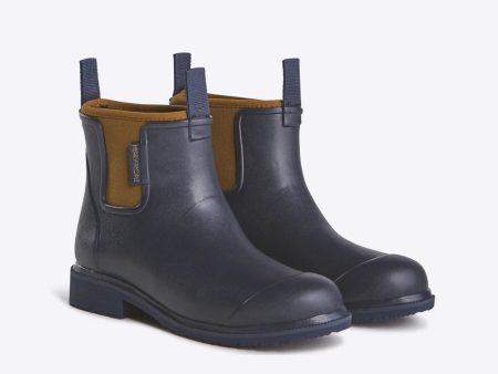 Bobbi Wellington Boot    Oxford Blue & Tan Online now