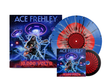 Ace Frehley - 10,000 Volts Color in Color Splatter Vinyl + CD Bundle Discount