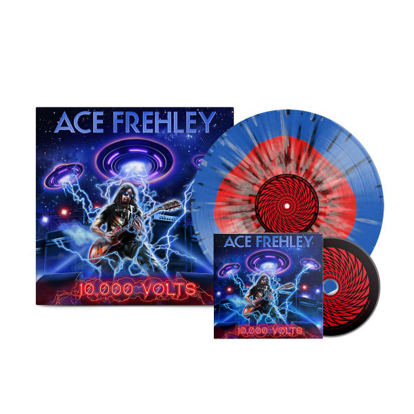 Ace Frehley - 10,000 Volts Color in Color Splatter Vinyl + CD Bundle Discount