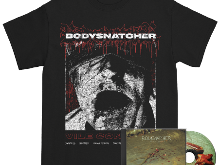 Bodysnatcher - Vile Conduct Tracklist Tee + CD Bundle Online now