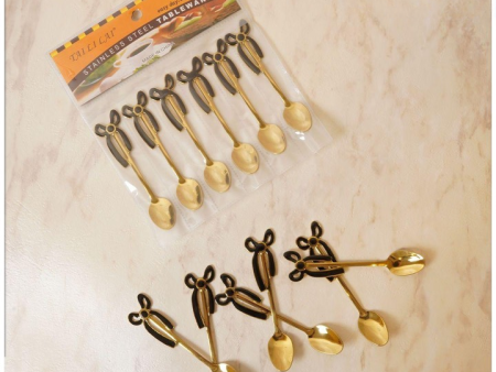 Golden Tea Spoon - (S178) Fashion