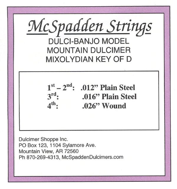 Dulci-Banjo-Mixolydian (D) String Set Online now