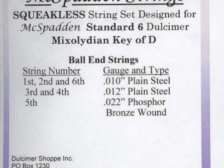 Squeakless 6 String MIXOLYDIAN KEY OF D Sale