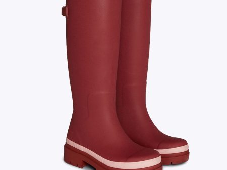 Fergie Tall Wellington Boot    Beetroot Red Hot on Sale