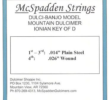 Dulci-Banjo-Ionian (D) String Set Hot on Sale