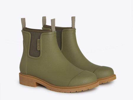 Bobbi Wellington Boot    Khaki Green Cheap