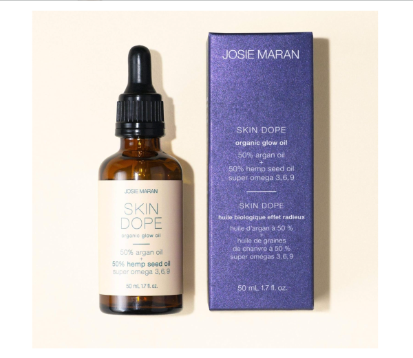 Josie Maran Skin Dope Organic Glow Oil 50% Argan Oil + 50% Hemp Seed Oil Online Hot Sale