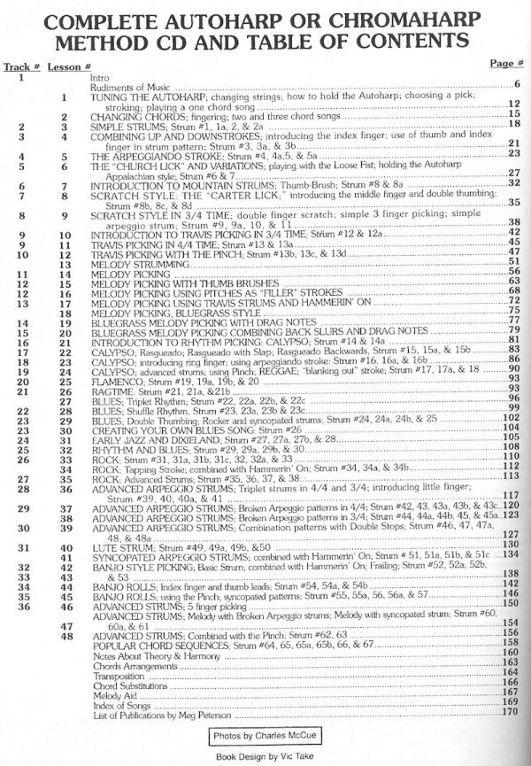 Complete Method for Autoharp or Chromaharp by Meg Peterson Cheap