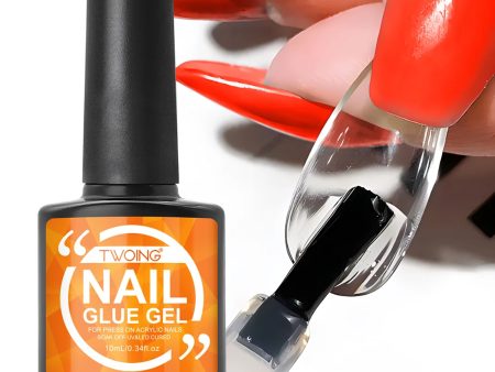 0.34.oz Super Strong Nail Glue Gel for Acrylic Nails, Nail Tips And Press On Nails，Long Lasting for Acrylic Nail Tips Fake Nail For Cheap